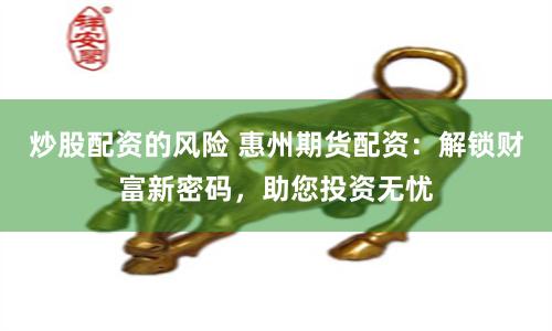 炒股配资的风险 惠州期货配资：解锁财富新密码，助您投资无忧