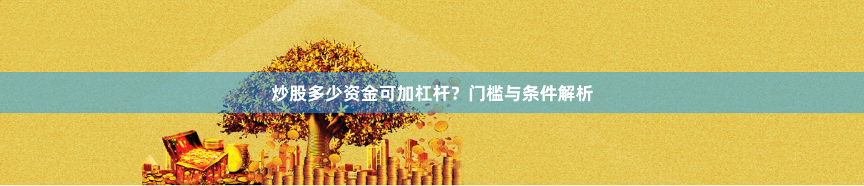 炒股多少资金可加杠杆？门槛与条件解析